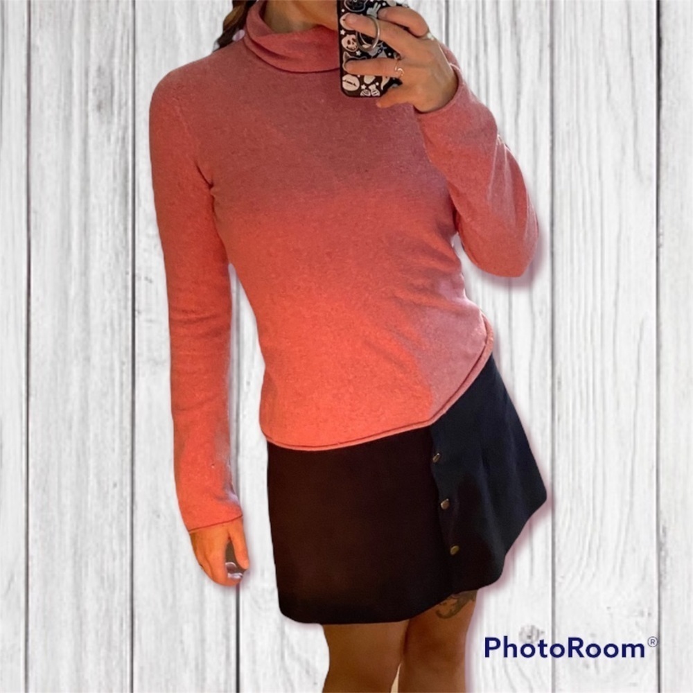 J Crew Pink Turtleneck Super Soft